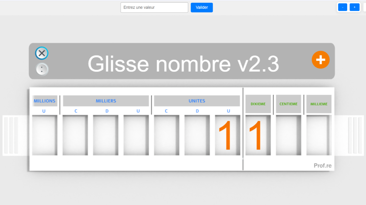 Glisse Nombre